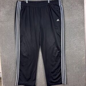 adidas Black Sweatpants with White Stripes